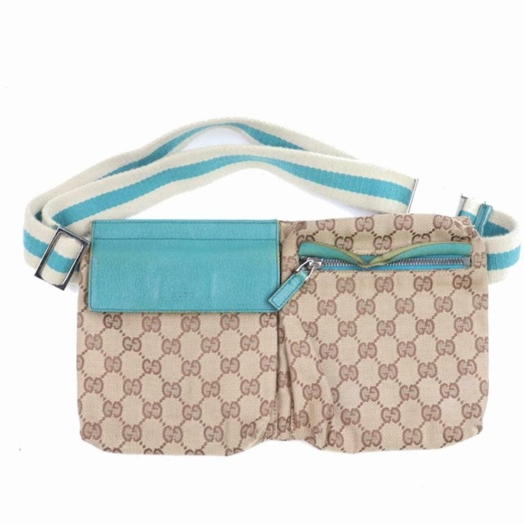 light blue gucci fanny pack